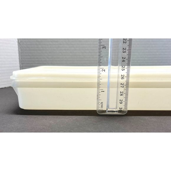 Vintage Tupperware Rectangular Bacon Deli Cold Cuts Keeper 794-12 with Lid - Picture 4 of 13